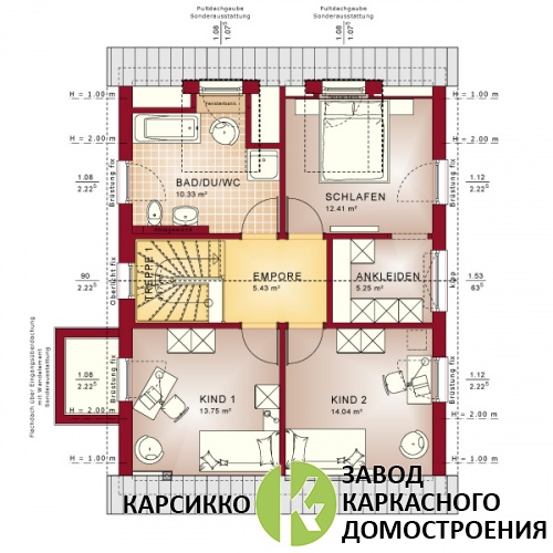 Проект дома Эридан 137 версия 1