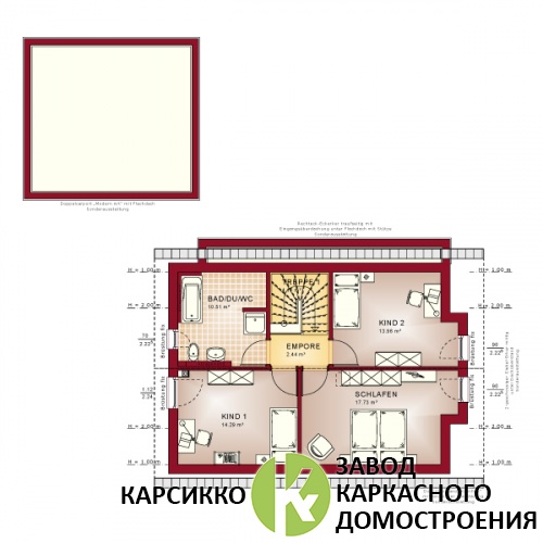 Проект дома Эридан 122 версия 1